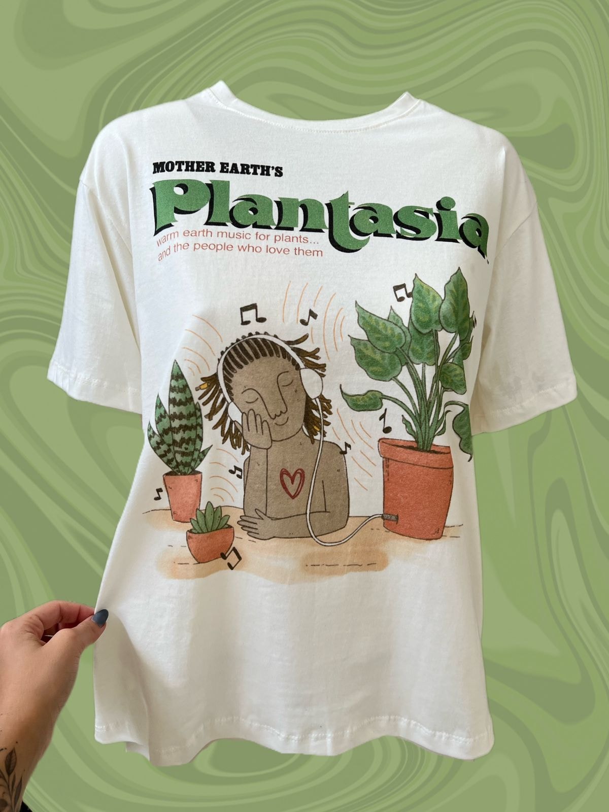 Camiseta Plantasia - Off-White