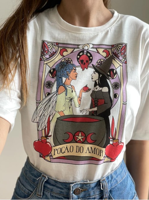 Camiseta Poção do Amor - Off-White
