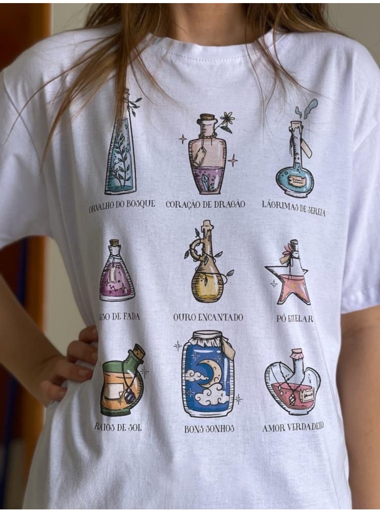 Camiseta Poções - Branca — imagem 1