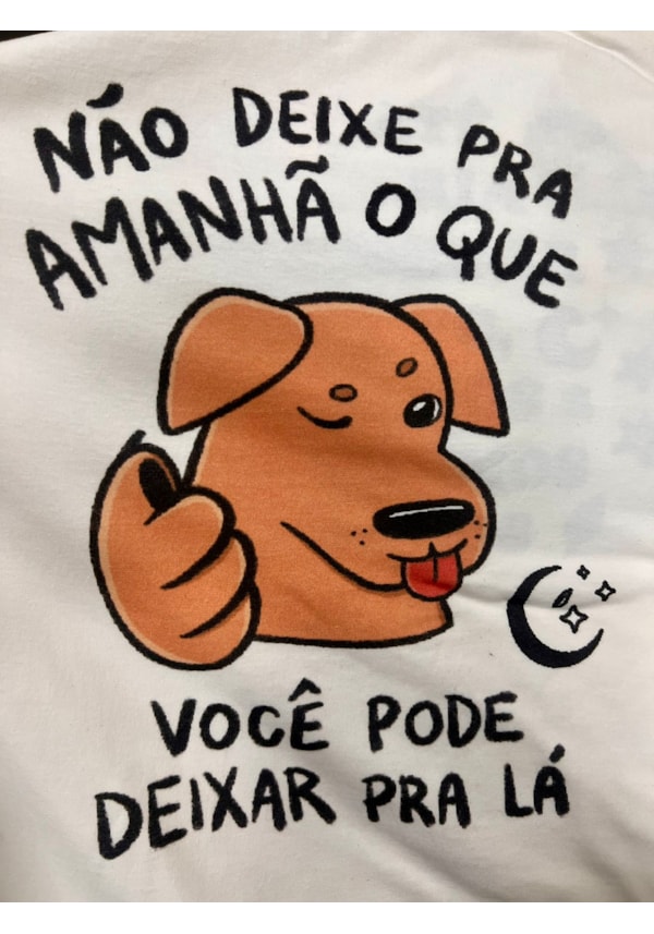 Camiseta Pode deixar pra lá - Off-White