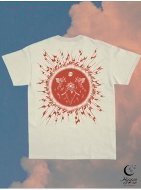 Camiseta Poesia Sol - Off-White - Frente e Verso
