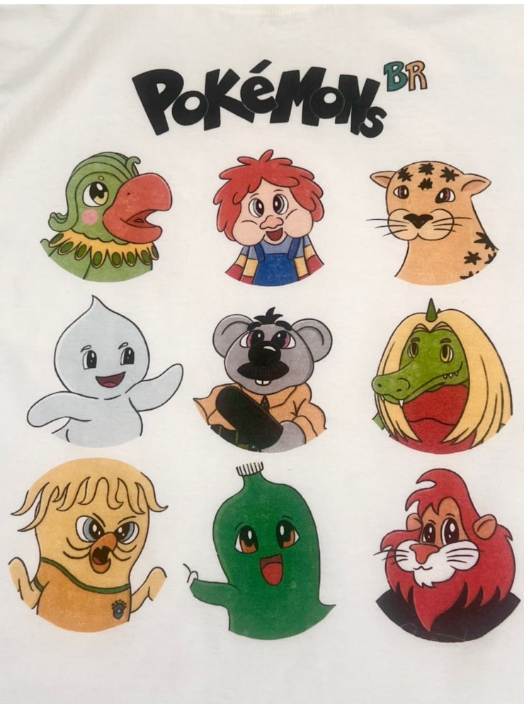Camiseta Pokemons BR - Off-White — imagem 2