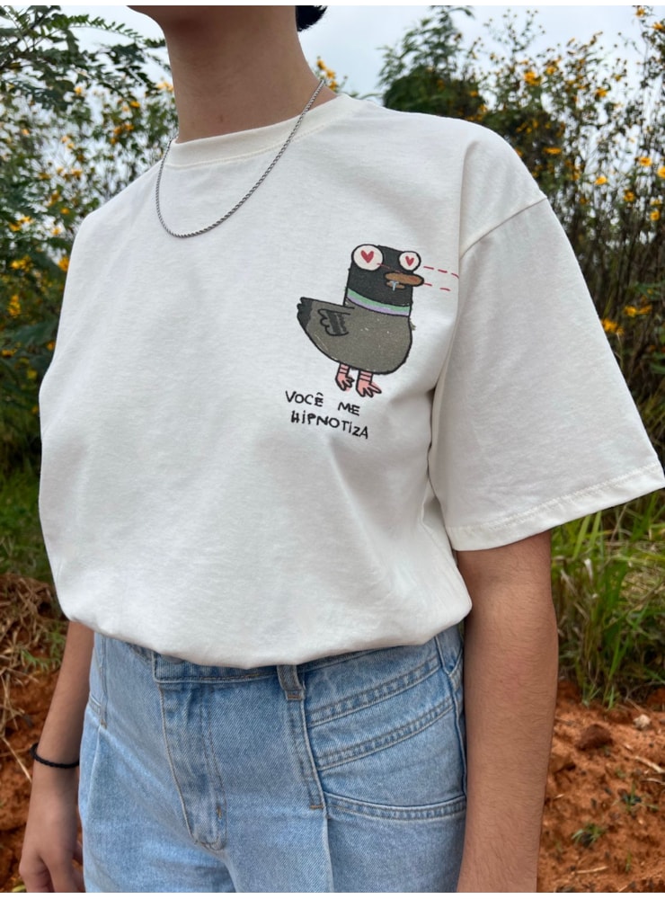 Camiseta Pombo - Off-White — imagem 1