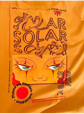 Camiseta Psicodélico Solar - Caramelo
