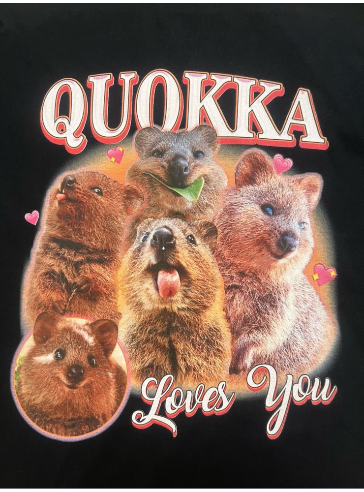 Camiseta Quokka - Preta — imagem 2