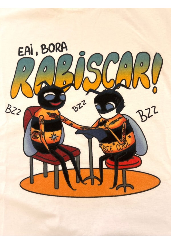 Camiseta Rabiscar Abelhas - Off-White