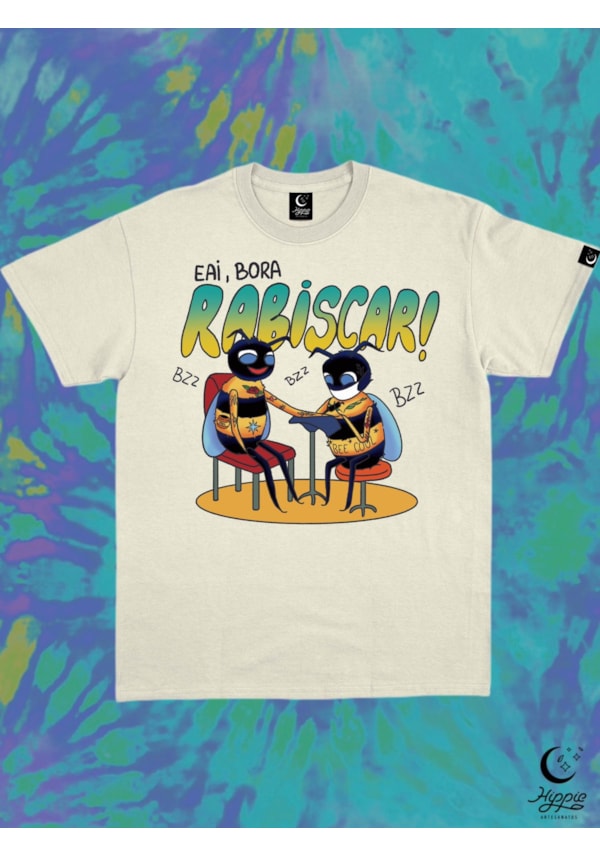 Camiseta Rabiscar Abelhas - Off-White