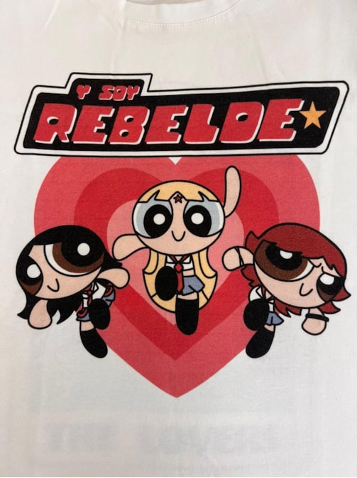 Camiseta RBD Super Poderosas - Off-White