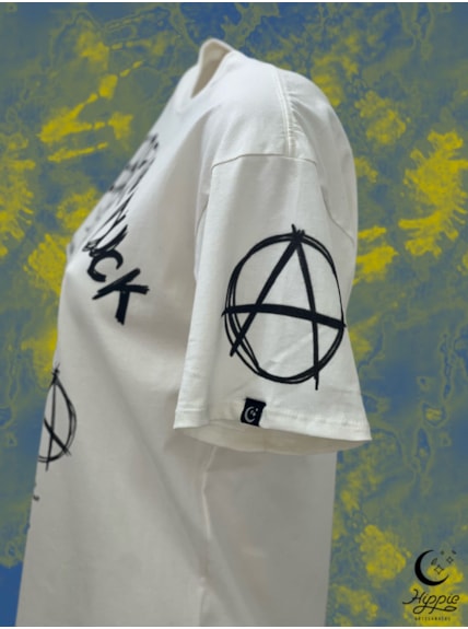 Camiseta Rebel As Duck - Manga Estampada - Off-White