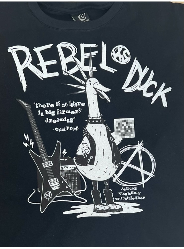 Camiseta Rebel As Duck - Preta — imagem 2