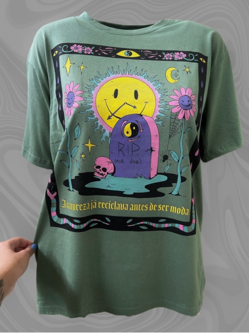 Camiseta Recicla - Verde Alecrim