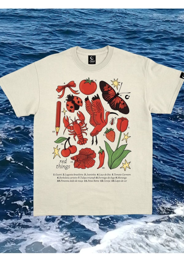 Camiseta Red things - Off-White