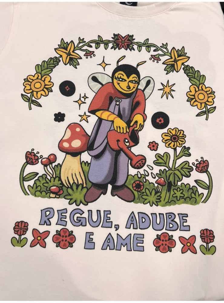 Camiseta Regue, Adube e Ame - Off-White — imagem 2