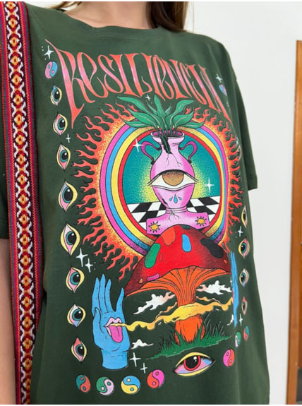 Camiseta Resiliência - Verde