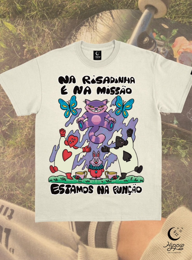 Camiseta Risadinha na Função - Off-White — imagem 2