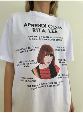 Camiseta Rita Lee - Branca