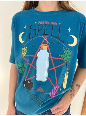 Camiseta Ritual de Proteção - Azul