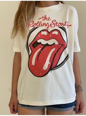 Camiseta Rolling Stones - Off-White