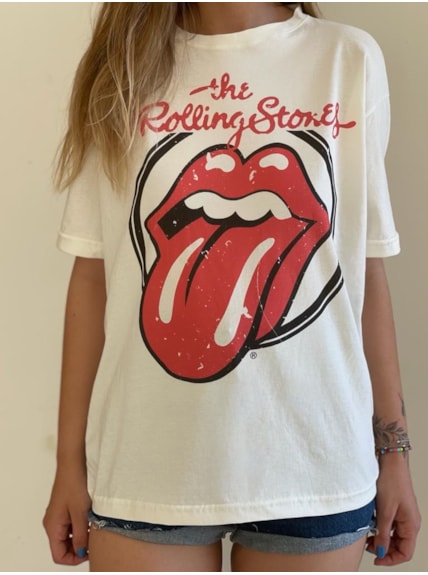Camiseta Rolling Stones - Off-White