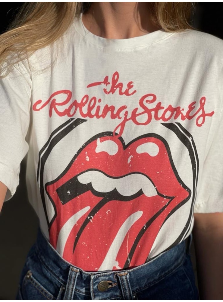 Camiseta Rolling Stones - Off-White — imagem 1
