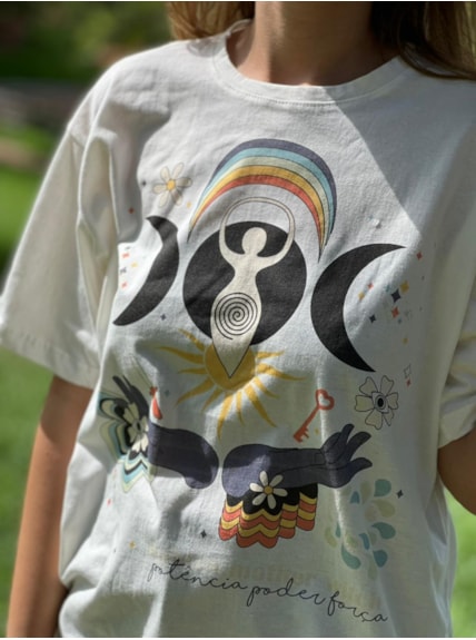 Camiseta Sagrado Feminino - Off-White
