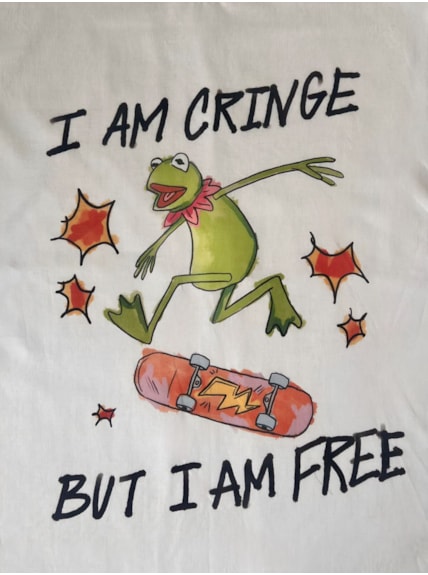 Camiseta Sapo Cringe - Off-White