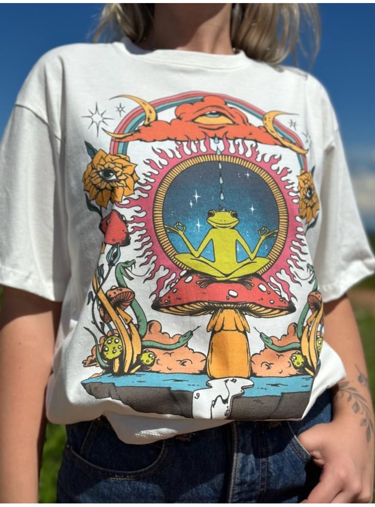 Camiseta Sapo Serenidade - Off-White — imagem 2