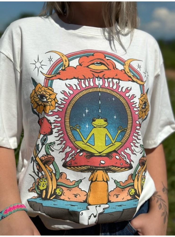 Camiseta Sapo Serenidade - Off-White — imagem 1