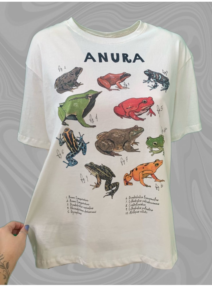 Camiseta Sapos Espécies - Off-White — imagem 1