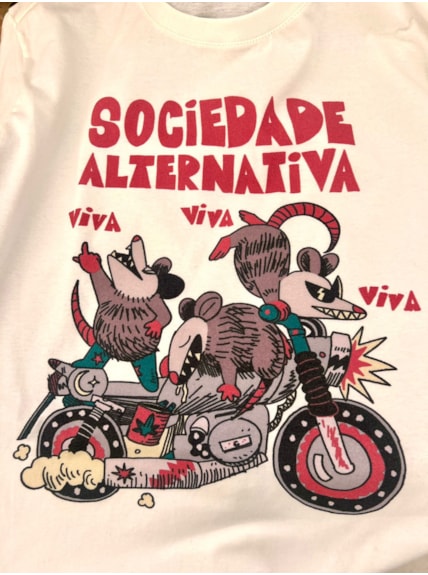 Camiseta Saruê Sociedade Alternativa - Off-White