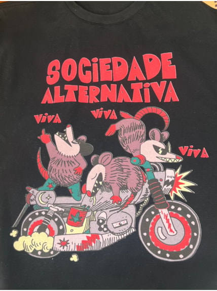 Camiseta Saruê Sociedade Alternativa - Preta