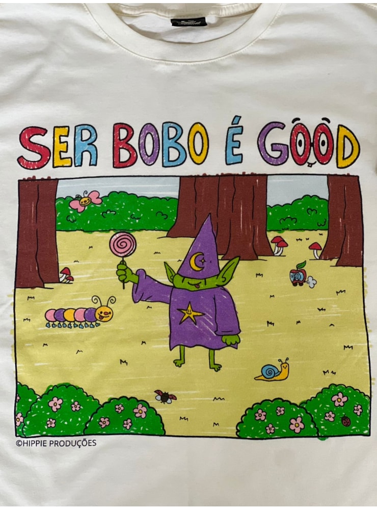 Camiseta Ser bobo é Good - Off-White — imagem 2