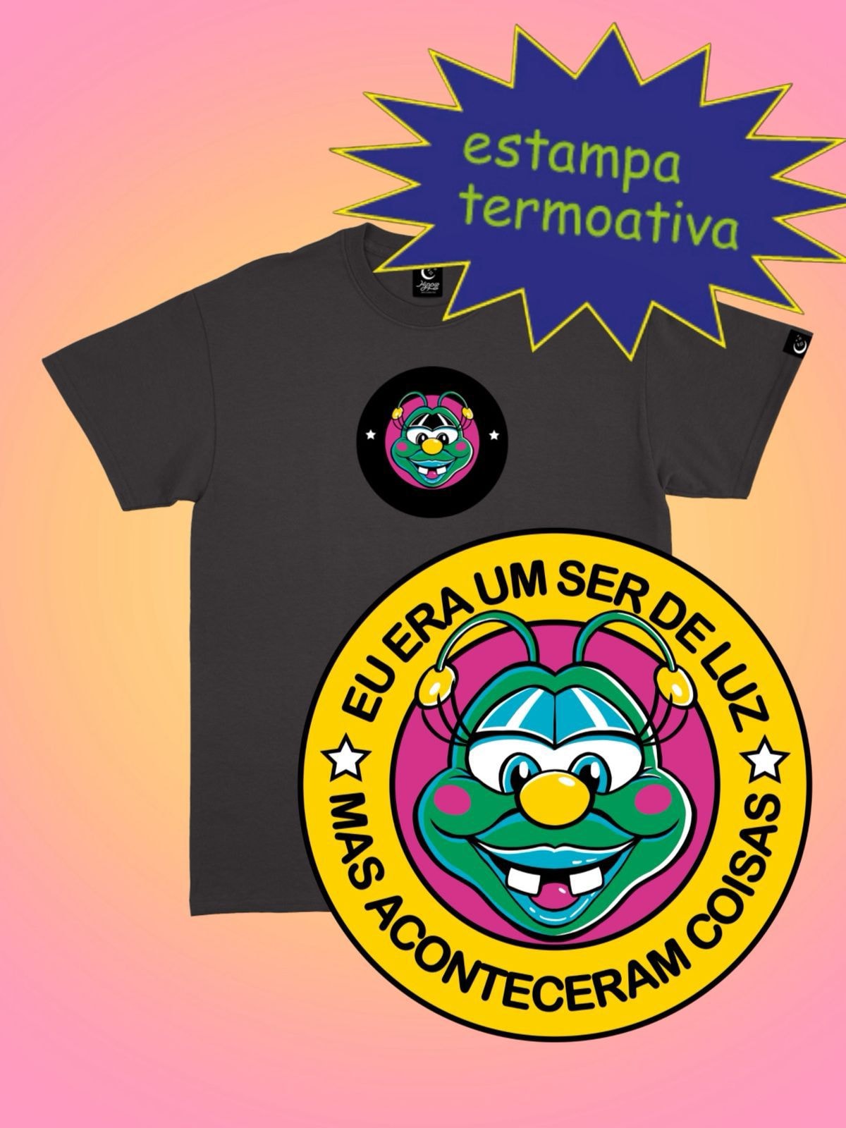 Camiseta Ser de Luz - Termoativa - Preta — imagem 1