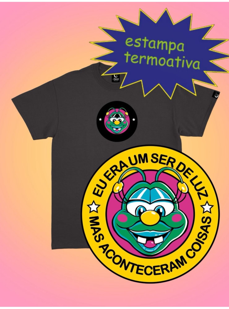 Camiseta Ser de Luz - Termoativa - Preta — imagem 1