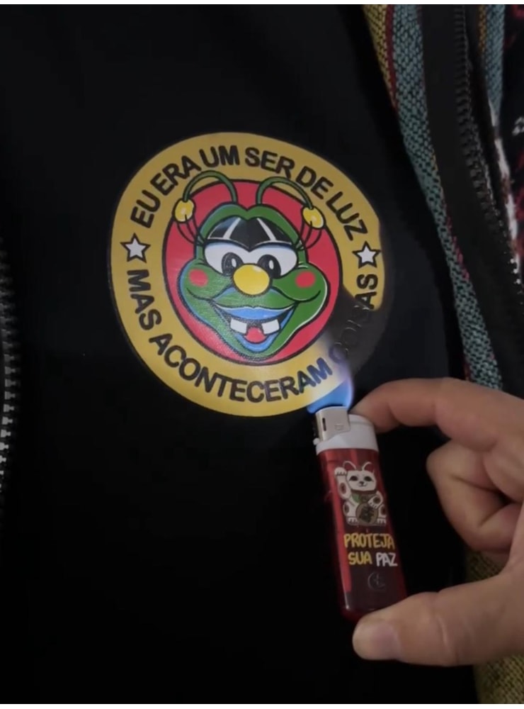 Camiseta Ser de Luz - Termoativa - Preta — imagem 2