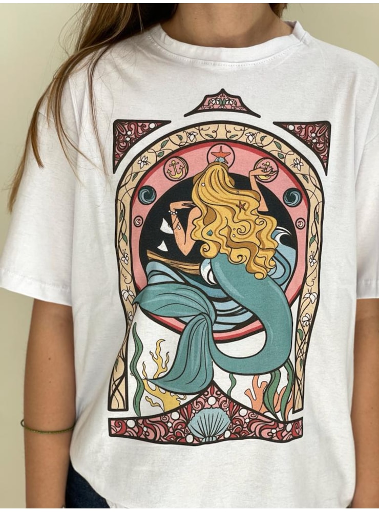 Camiseta Sereia Encantada - Branca — imagem 2