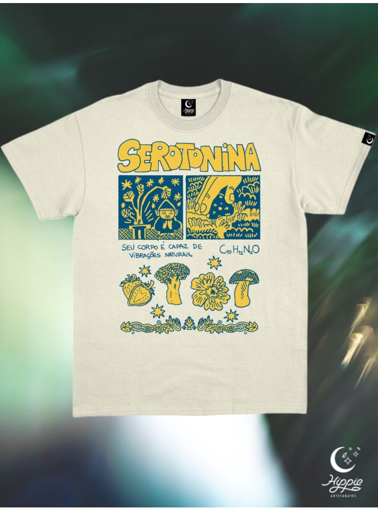 Camiseta Serotonina - Off-White — imagem 1