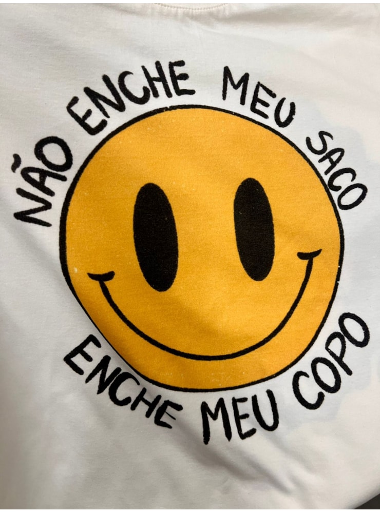 Camiseta Smiley - Off-White — imagem 2