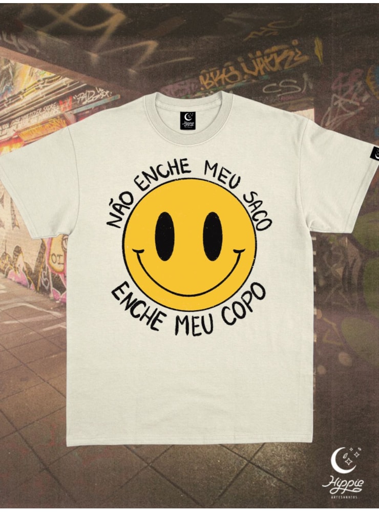 Camiseta Smiley - Off-White — imagem 1