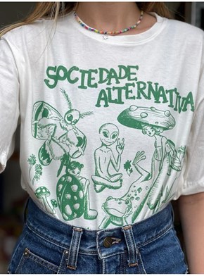 Camiseta Sociedade Alternativa - Off-White