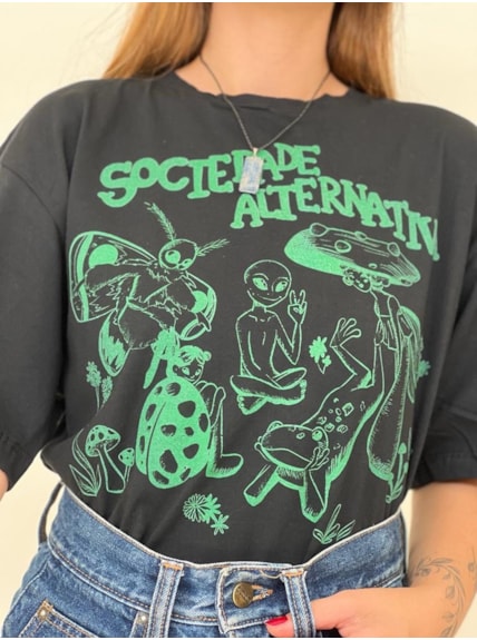Camiseta Sociedade Alternativa - Preta