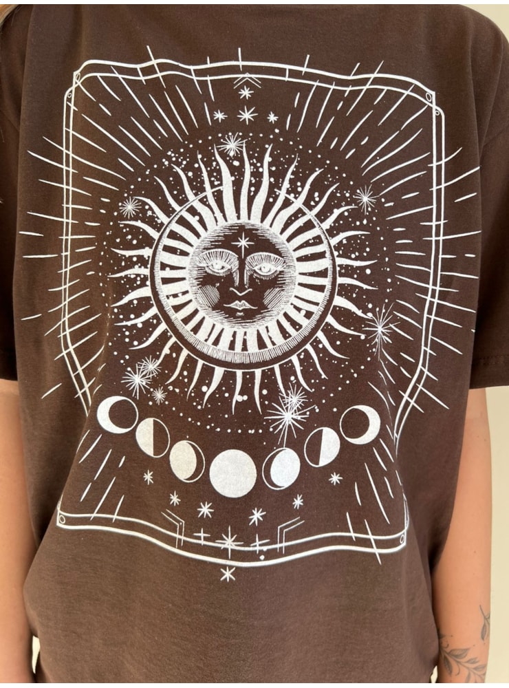 Camiseta Solar - Marrom — imagem 2
