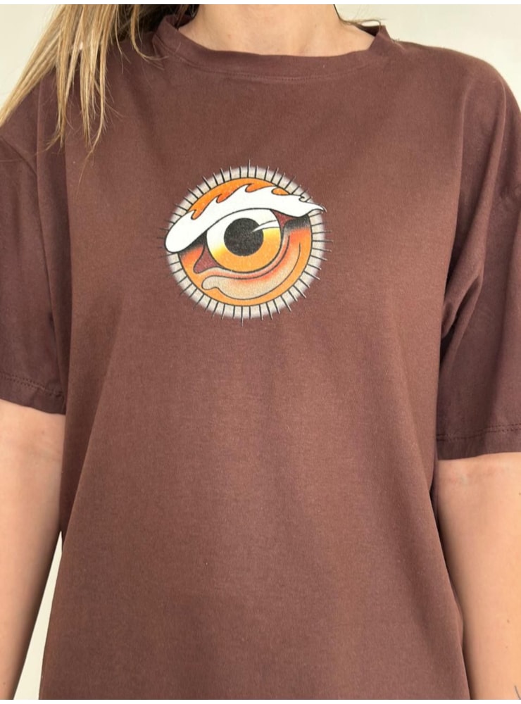 Camiseta Strength Tigre - Marrom - Frente e Verso — imagem 2