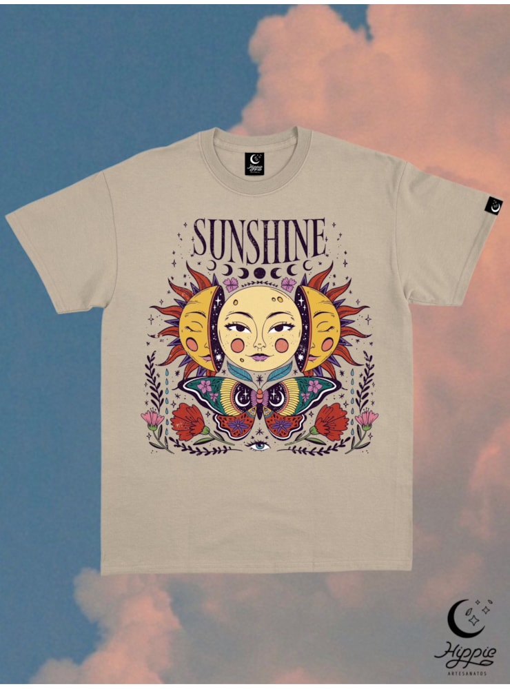 Camiseta Sunshine - Cáqui — imagem 1