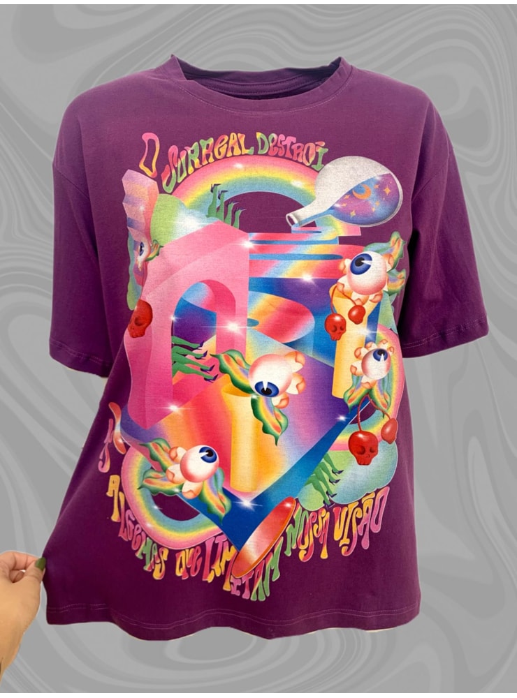 Camiseta Surreal - Roxa — imagem 1