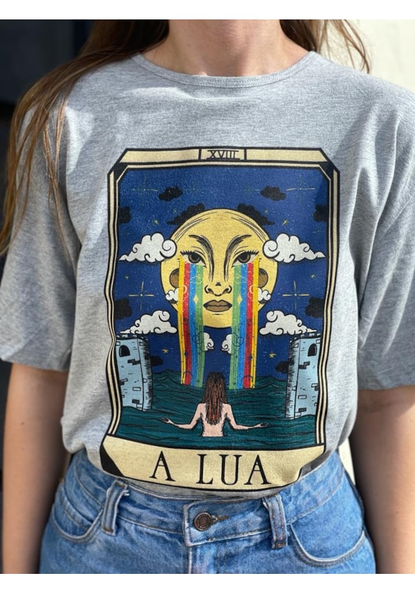 Camiseta Tarot - A Lua - Mescla