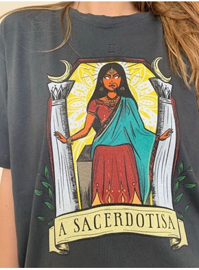 Camiseta Tarot - A Sacerdotisa