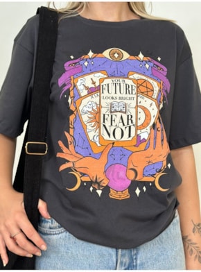 Camiseta Tarot Cristal - Chumbo