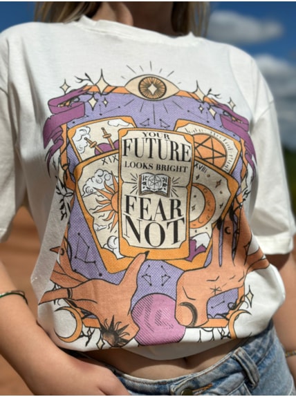 Camiseta Tarot Cristal - Off-White