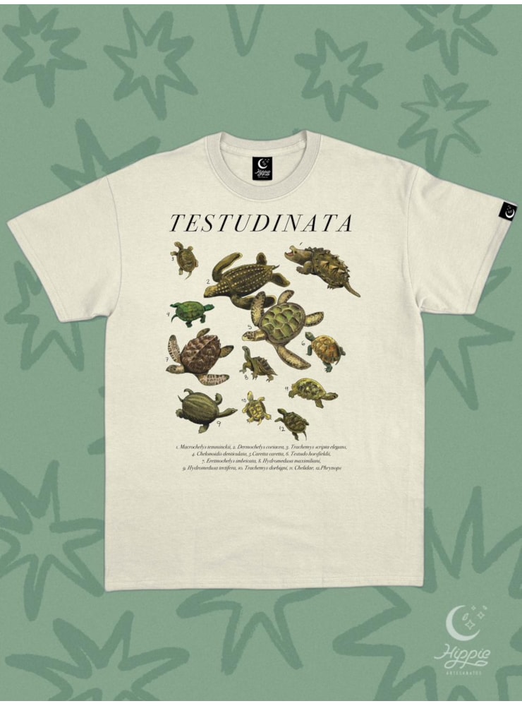 Camiseta Tartarugas - Off-White — imagem 1